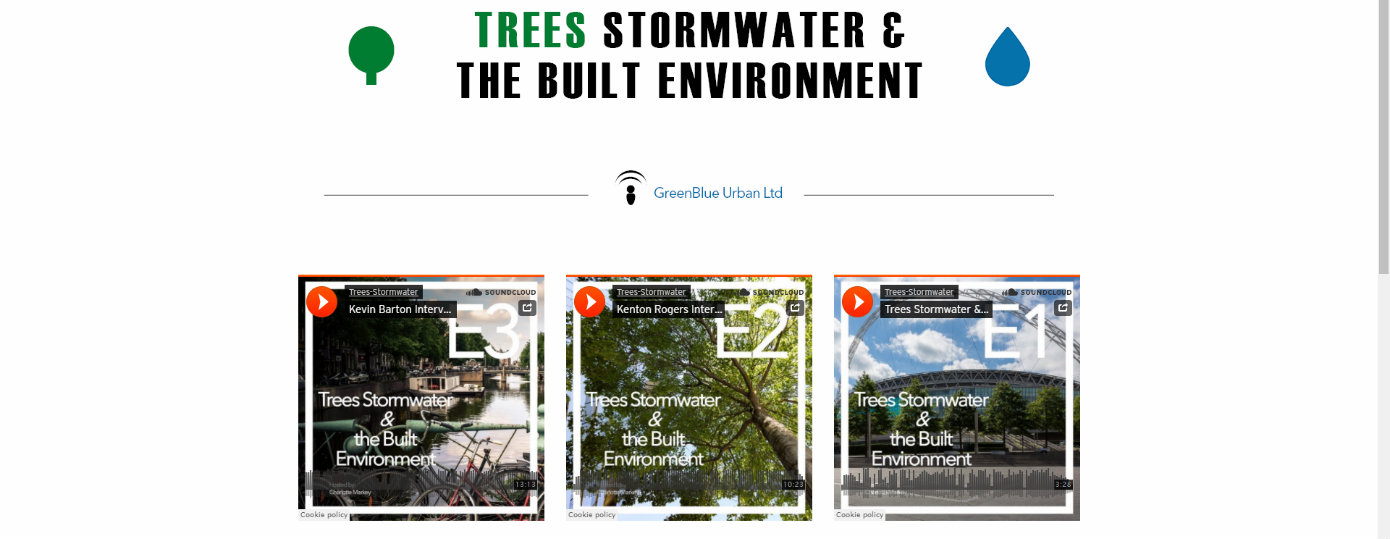 Introducing Trees, Stormwater & the Built Environment – A Podcast by GreenBlue Urban